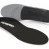 View1_All-Purpose_Support_Low-Arch_2731x1667_752ce1e9-4eb2-4c9e-98b4-24dada7fe0c3 - Horizon Industries Black Superfeet insole with gray underside, designed to provide arch support and enhanced foot comfort in footwear.