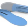 View1_All-Purpose_Support_Medium-Arch_2731x1667_53b37ddd-cf22-4fd5-9bd7-f0905a7717ea - Horizon Industries Blue Superfeet insole with a gray underside, curved shape for arch support.
