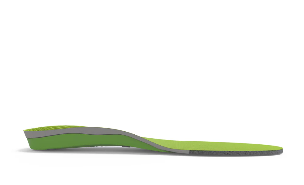 View6_All-Purpose_Support_High-Arch_2731x1667_b2609f74-67c6-418e-983b-c8155abb38aa - Horizon Industries Side view of a lime green flip-flop sandal with a gray midsole and textured strap edge left hint of heel.